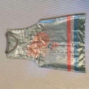 Farm Rio Sequin Jersey Tank Tunic